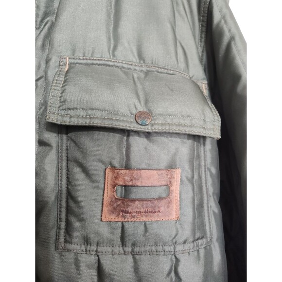 Vintage Refrigiwear Green Insulated Military Style Coat With Detachable Hood - Picture 2 of 11